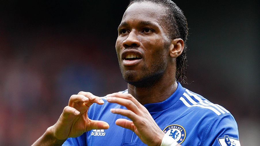 Imagem mostra o jogador Didier Drogba