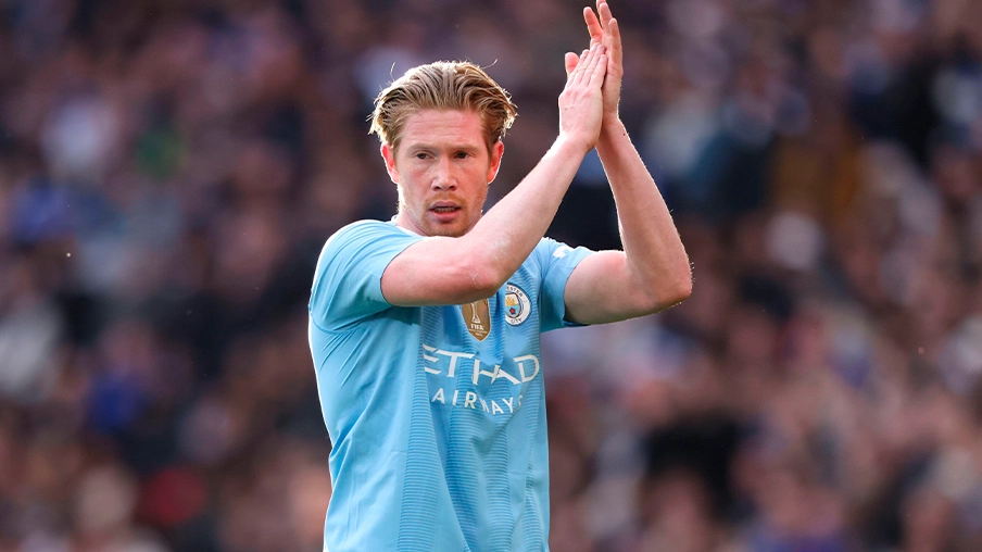 Imagem mostra o jogador Kevin De Bruyne