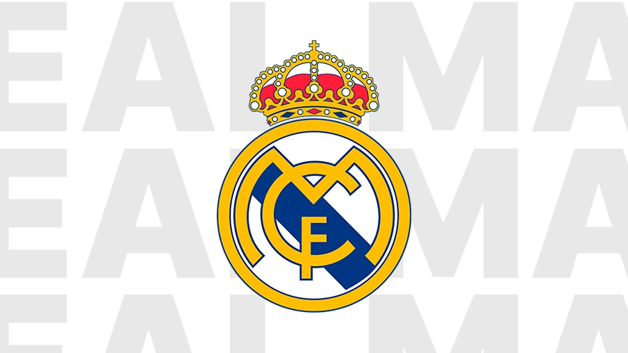 Imagem mostra escudo do Real Madrid