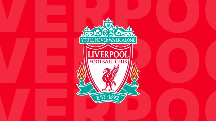 Imagem mostra escudo do Liverpool