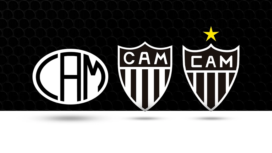 Imagem mostra escudos históricos do Botafogo