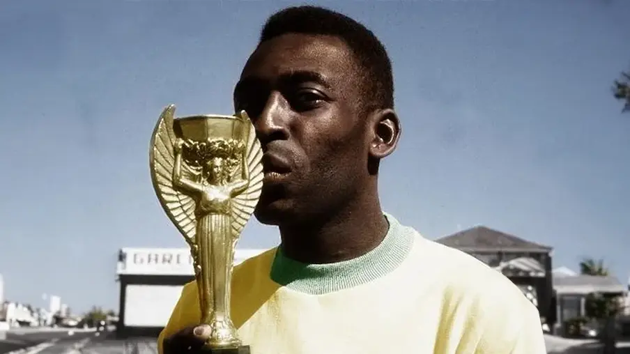 Imagem mostra jogador Pelé