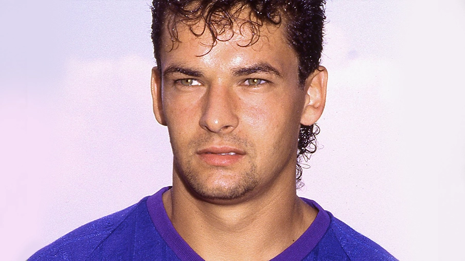 Imagem mostra o jogador Roberto Baggio