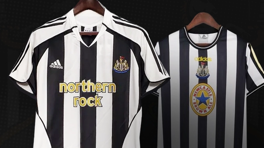 imagem ilustrativa camisas historicas Newcastle