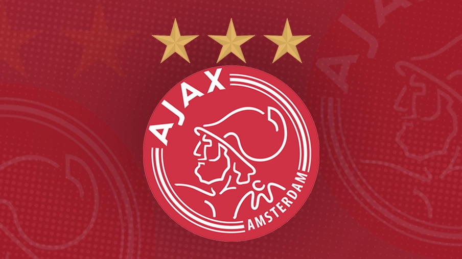 Imagem mostra escudo do Ajax