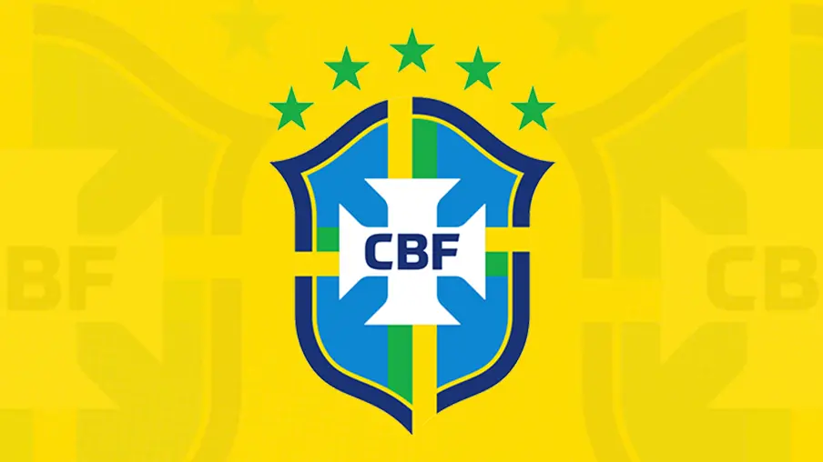 Imagem mostra escudo da Seleção Brasileira