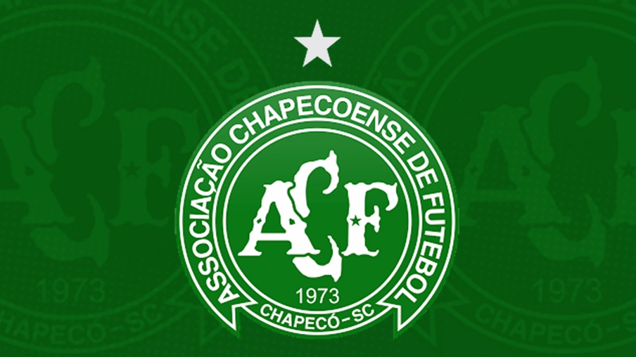 Imagem mostra escudo do Chapecoense