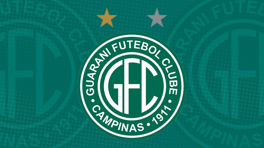 Imagem mostra escudo do Guarani