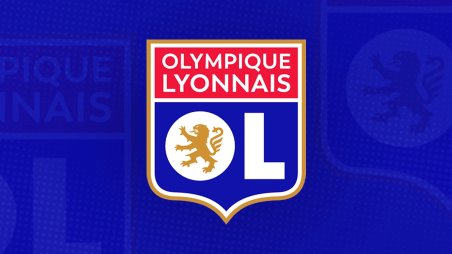 Imagem mostra escudo do Lyon