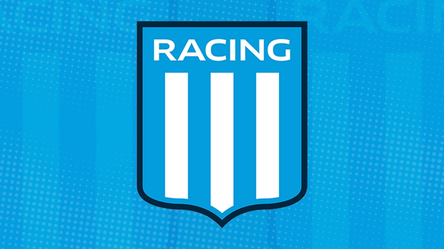 Imagem mostra escudo do Racing