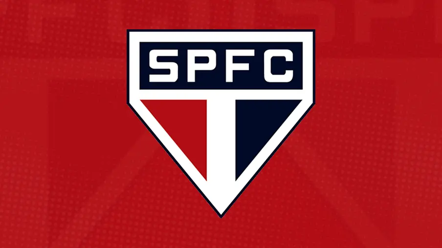 Imagem mostra escudo do São Paulo