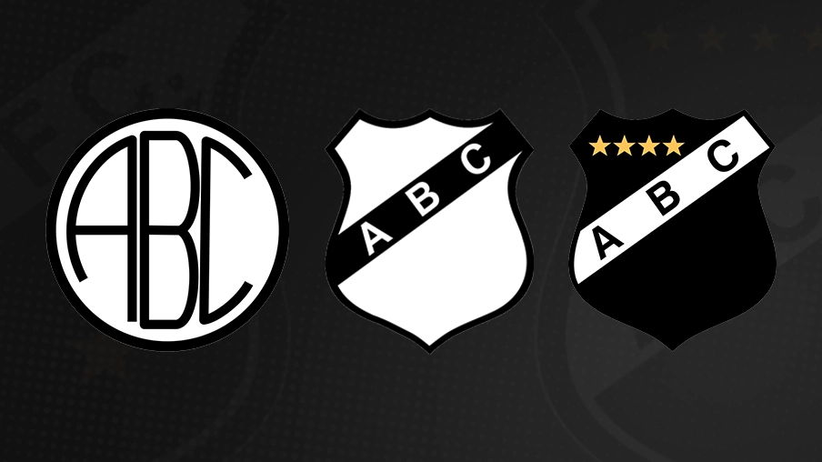 Imagem mostra evolução dos escudos do ABC