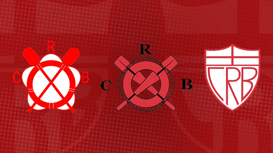 Imagem mostra escudos históricos do CRB