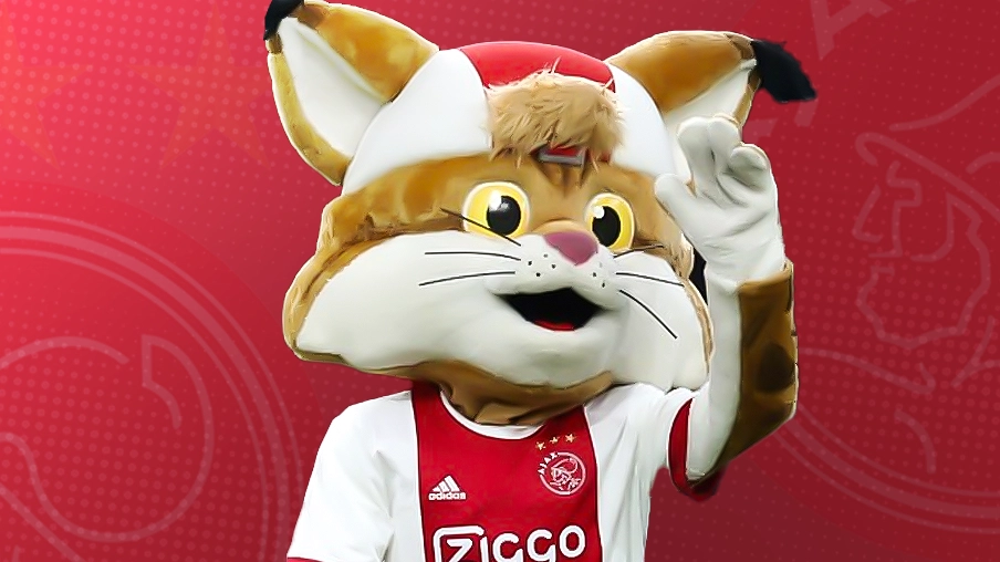 Imagem mostra mascote do Ajax, um lince