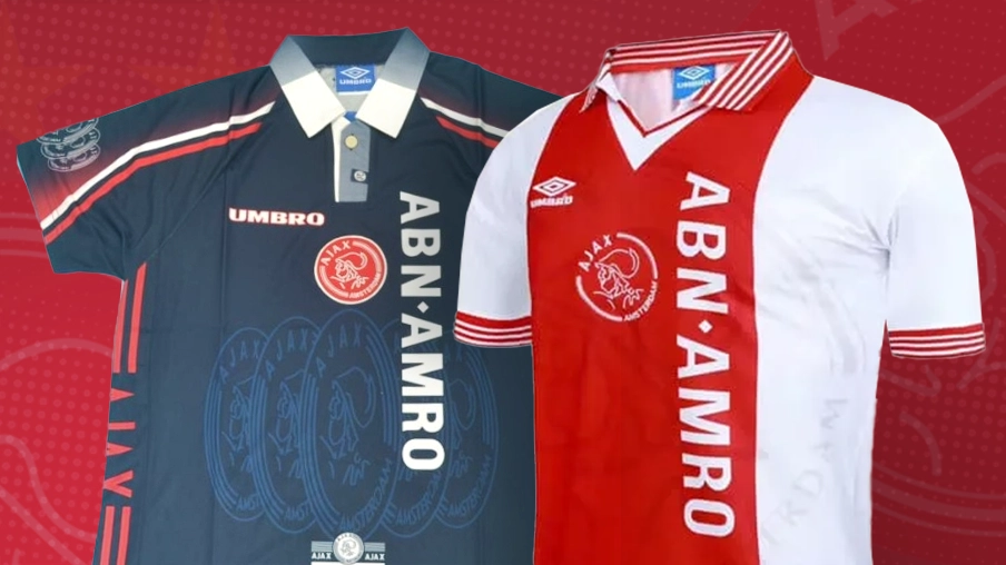 Imagem mostra camisas históricas do Ajax