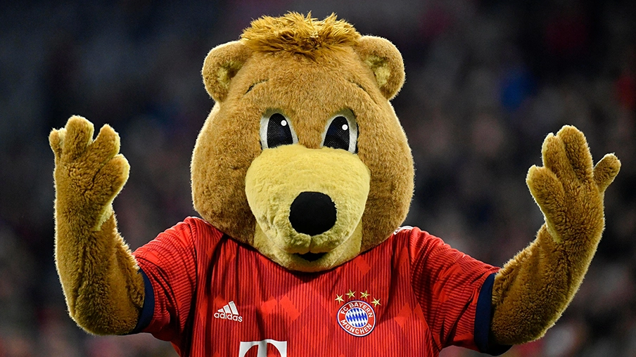 Imagem mostra mascote do Bayern