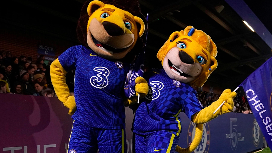 Imagem mostra mascote do Chelsea