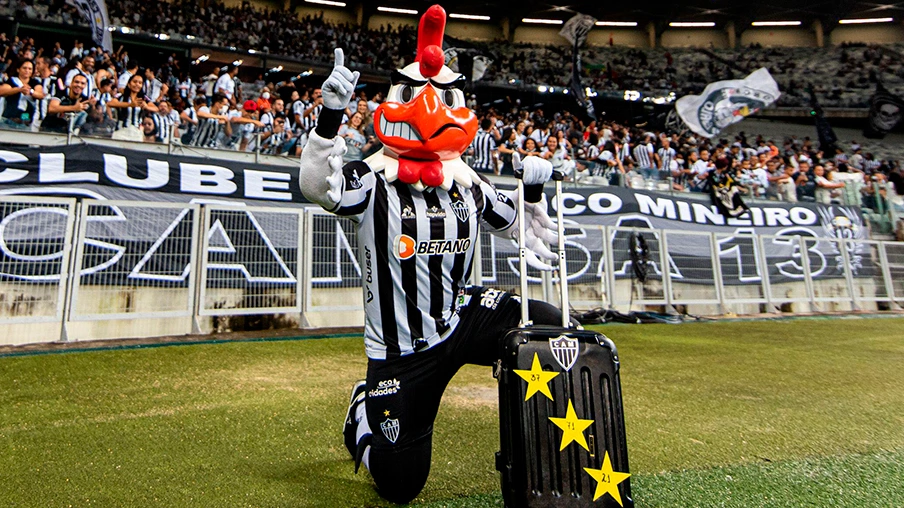 Imagem mostra mascote do Botafogo