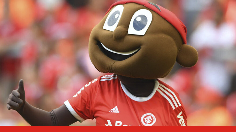 Imagem mostra mascote do Internacional